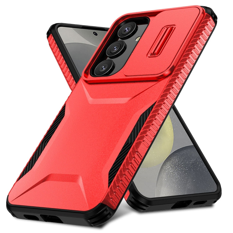 For Samsung Galaxy S25 5G / S24 5G Sliding Camshield Phone Case(Red) - HoMEdemic™ 