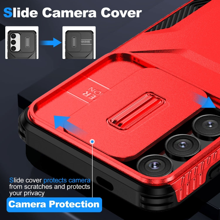 For Samsung Galaxy S25 5G / S24 5G Sliding Camshield Phone Case(Red) - HoMEdemic™ 