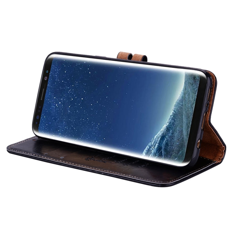For Samsung Galaxy S8 + Business Style Oil Wax Texture Horizontal Flip Leather Case with Holder & Card Slots & Wallet - HoMEdemic™ 
