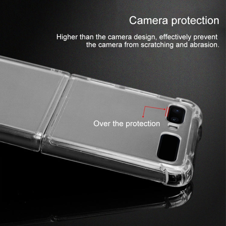 For Samsung Galaxy Z Flip TPU+PC Transparent Four-corner Shockproof Explosion-proof Protective Case - HoMEdemic™ 