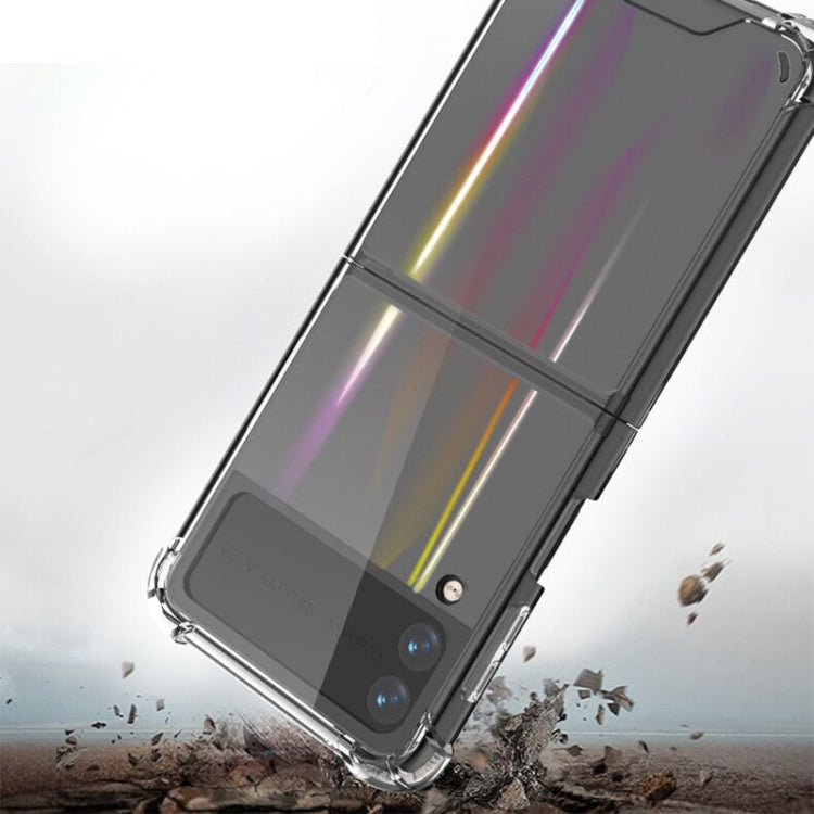 For Samsung Galaxy Z Flip3 5G Aurora PC + TPU Clear Four-corner Shockproof Protective Case, For Samsung Galaxy Z Flip3 5G - HoMEdemic™ 