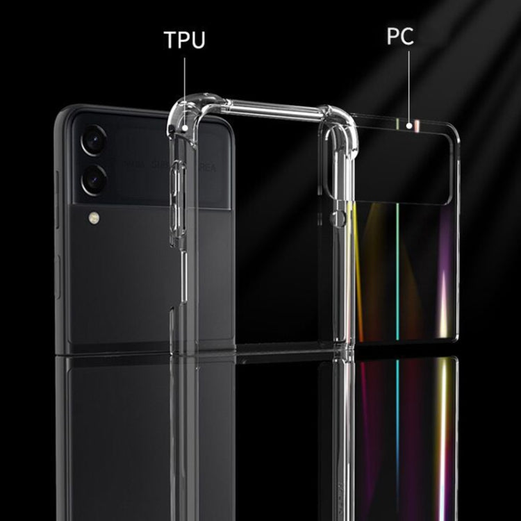 For Samsung Galaxy Z Flip3 5G Aurora PC + TPU Clear Four-corner Shockproof Protective Case, For Samsung Galaxy Z Flip3 5G - HoMEdemic™ 