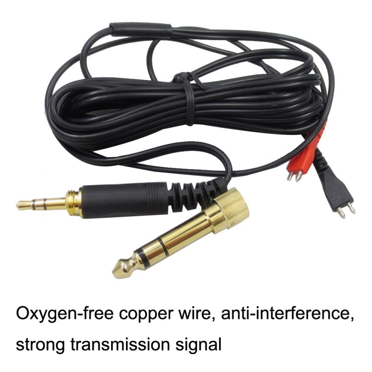 For Sennheiser HD25 / HD560 / HD540 / HD480 / HD430 / HD250 Headset Audio Cable(Left Long Right Short) - HoMEdemic™ 
