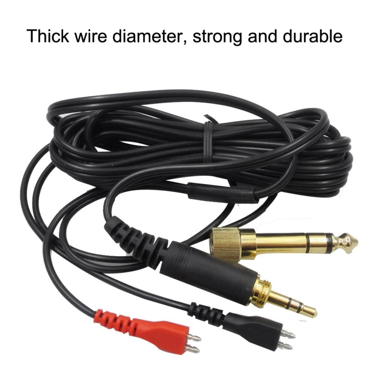For Sennheiser HD25 / HD560 / HD540 / HD480 / HD430 / HD250 Headset Audio Cable(Left Long Right Short) - HoMEdemic™ 