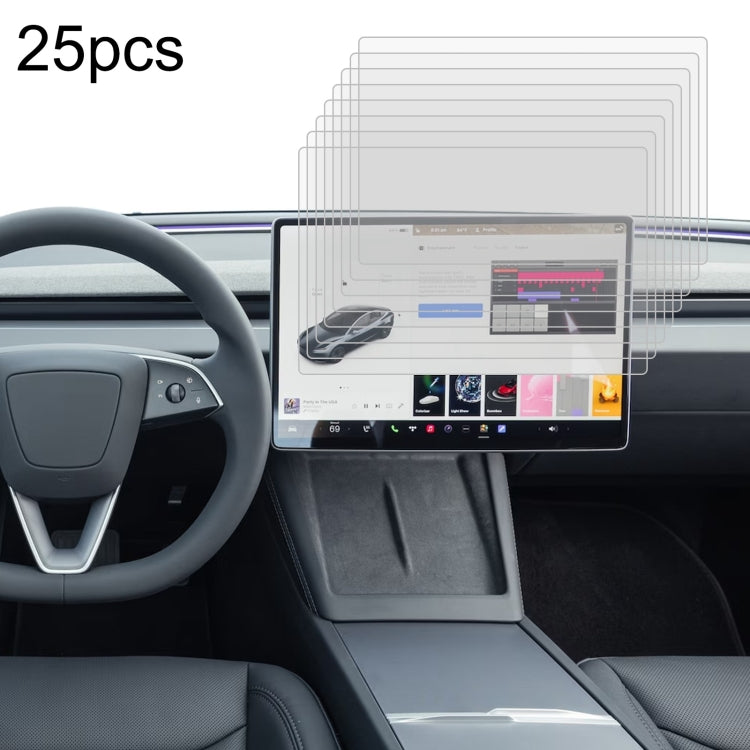 For Tesla Model 3 2024 25pcs Car Navigator Protective Film Tempered Glass Film - HoMEdemic™ 