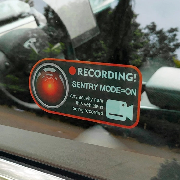 For Tesla Model 3/Y/S/X Sentry Mode Warning Sticker(English) - HoMEdemic™ 