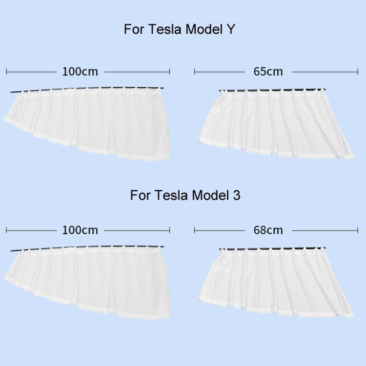 For Tesla Model Y 4pcs Black Car Side Window Privacy Sun Protection Curtain - HoMEdemic™ 