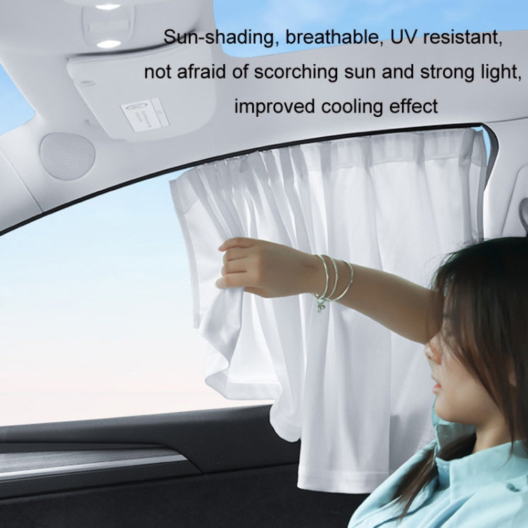For Tesla Model Y 4pcs Black Car Side Window Privacy Sun Protection Curtain - HoMEdemic™ 
