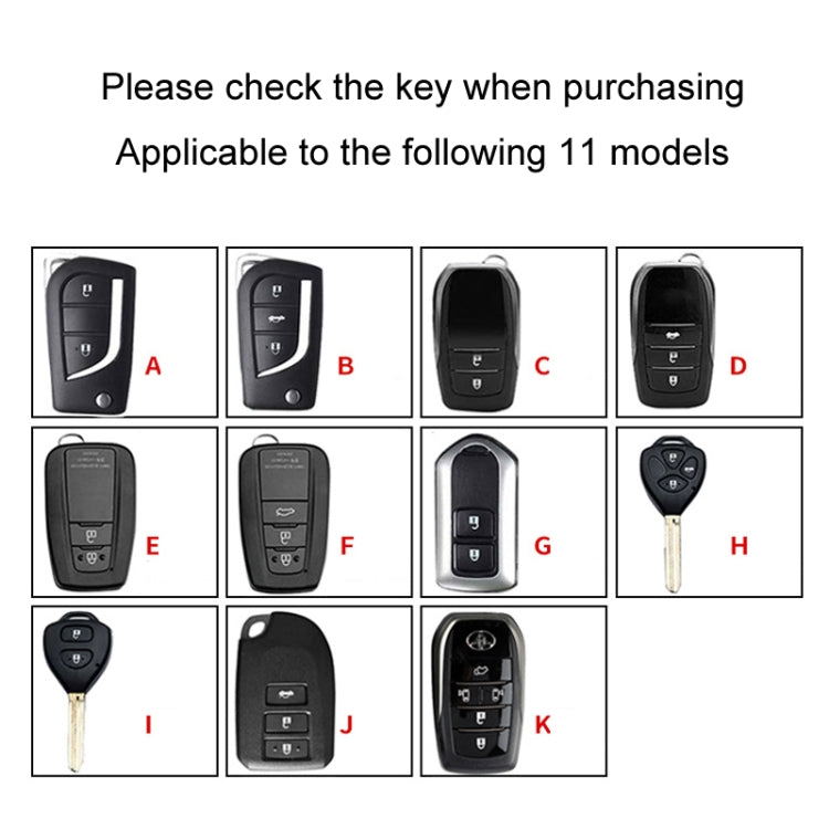 For Toyota Car Key Cover Multifunctional Keychain Anti-lost Number Plate, Style: F - HoMEdemic™ 
