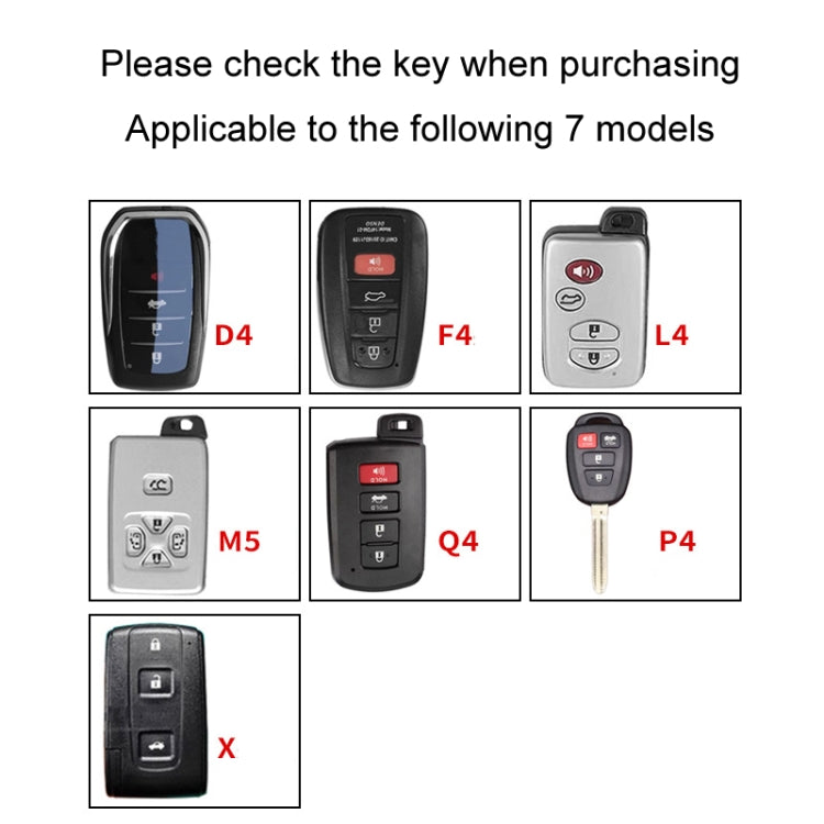 For Toyota Car Key Cover Multifunctional Keychain Anti-lost Number Plate, Style: F4 - HoMEdemic™ 
