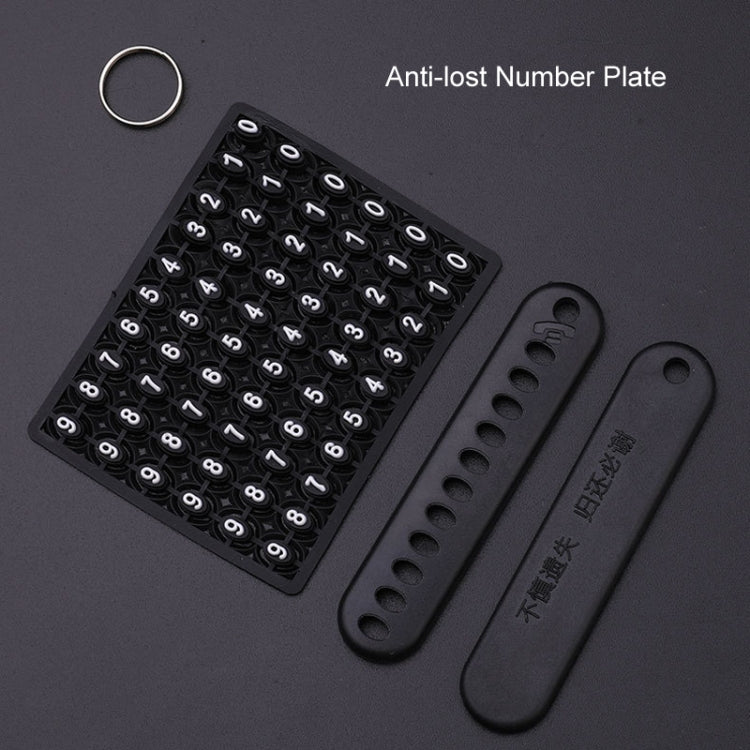 For Toyota Car Key Cover Multifunctional Keychain Anti-lost Number Plate, Style: X - HoMEdemic™ 