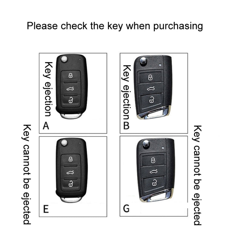 For Volkswagen Jetta Car Key Cover Multifunctional Keychain Anti-lost Number Plate(E) - HoMEdemic™ 