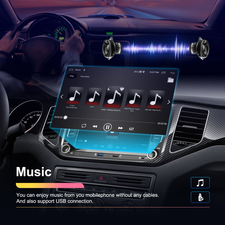For Volkswagen/Skoda 1+32G Player Large Screen Carplay Android Navigation Reversing Camera Integrated Machine(Standard) - HoMEdemic™ 