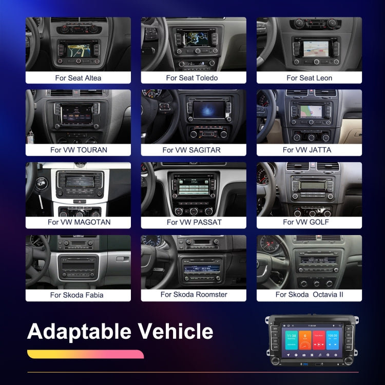 For Volkswagen/Skoda 1+32G Player Large Screen Carplay Android Navigation Reversing Camera Integrated Machine(Standard) - HoMEdemic™ 