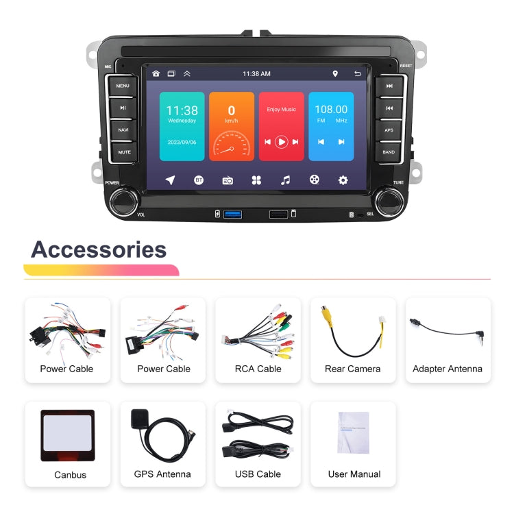 For Volkswagen/Skoda 1+32G Player Large Screen Carplay Android Navigation Reversing Camera Integrated Machine(Standard) - HoMEdemic™ 