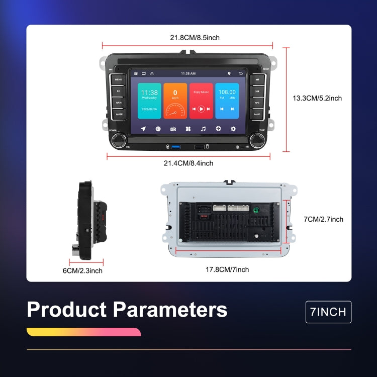 For Volkswagen/Skoda 1+32G Player Large Screen Carplay Android Navigation Reversing Camera Integrated Machine(Standard) - HoMEdemic™ 