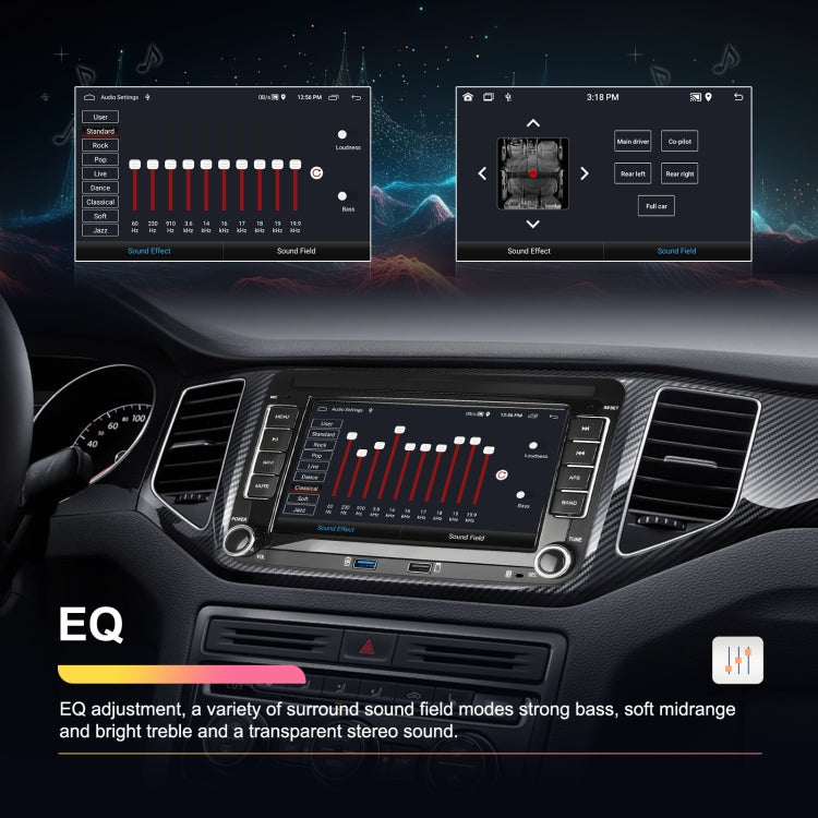 For Volkswagen/Skoda 2+64G Player Large Screen Carplay Android Navigation Reversing Camera Integrated Machine(Standard) - HoMEdemic™ 