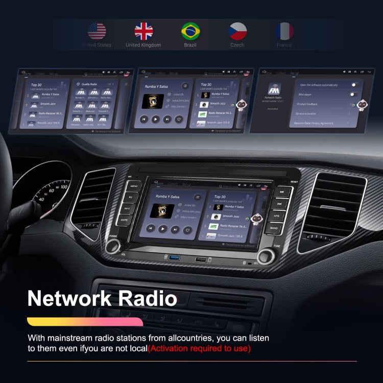 For Volkswagen/Skoda 2+64G Player Large Screen Carplay Android Navigation Reversing Camera Integrated Machine(Standard) - HoMEdemic™ 