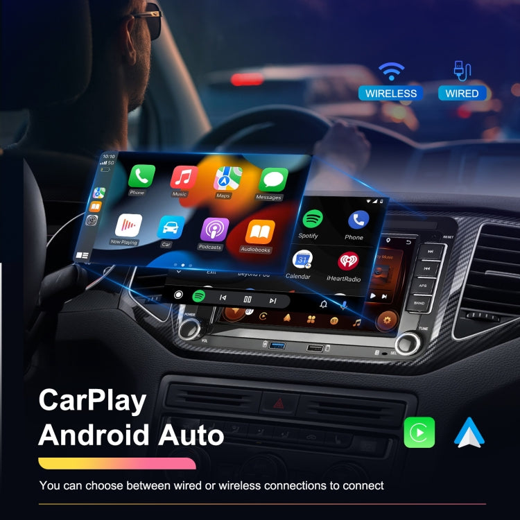 For Volkswagen/Skoda 2+64G Player Large Screen Carplay Android Navigation Reversing Camera Integrated Machine(Standard) - HoMEdemic™ 