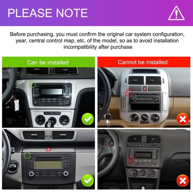 For Volkswagen/Skoda 2+64G Player Large Screen Carplay Android Navigation Reversing Camera Integrated Machine(Standard) - HoMEdemic™ 