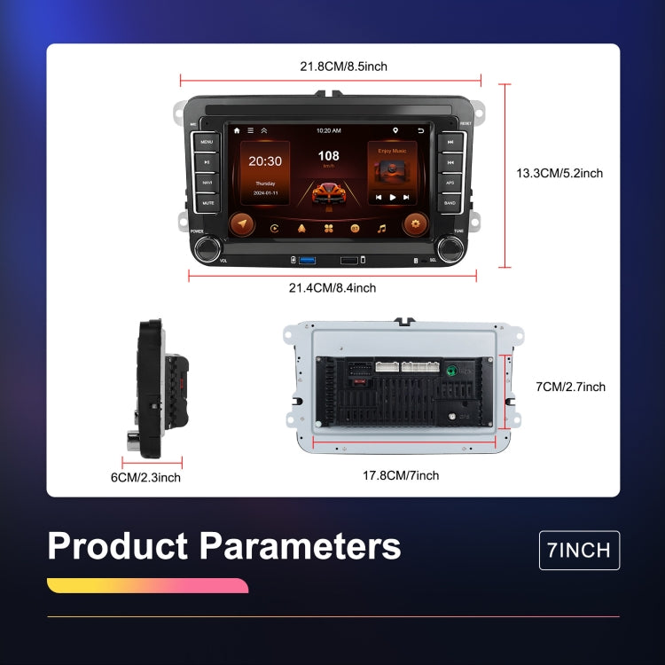 For Volkswagen/Skoda 2+64G Player Large Screen Carplay Android Navigation Reversing Camera Integrated Machine(Standard) - HoMEdemic™ 