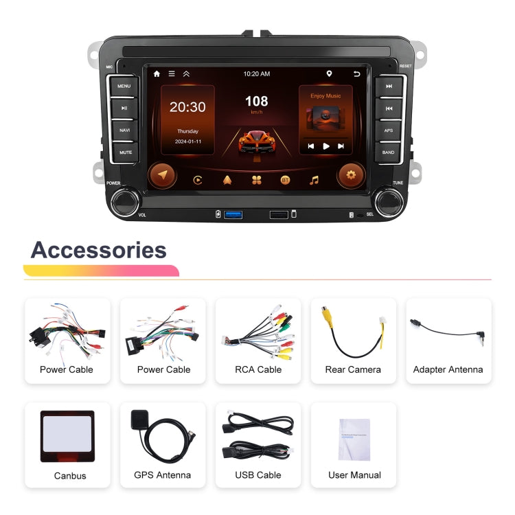 For Volkswagen/Skoda 2+64G Player Large Screen Carplay Android Navigation Reversing Camera Integrated Machine(Standard) - HoMEdemic™ 