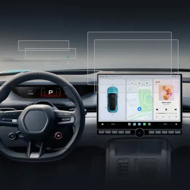 For XIAOMI SU7 2pcs Car Navigator Protective Film Tempered Glass Film - HoMEdemic™ 