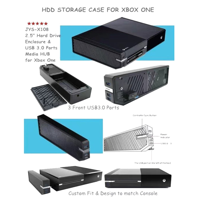 For Xbox One With HUB Function 2 In 1 HDD Expansion Center Plug And Play - HoMEdemic™ 