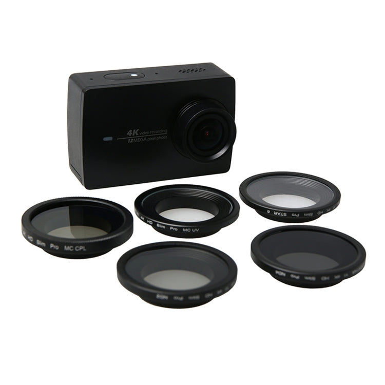 For Xiaomi Xiaoyi Yi II 4K Sport Action Camera Proffesional 34mm Lens Filter(CPL + UV + ND4+ ND2 + Star 6) - HoMEdemic™ 