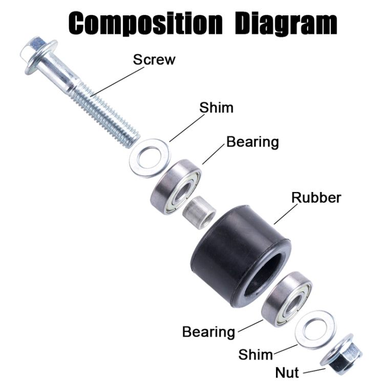 For Yamaha YFZ 350 Banshee 8mm Chain Tensioner Roller - HoMEdemic™ 