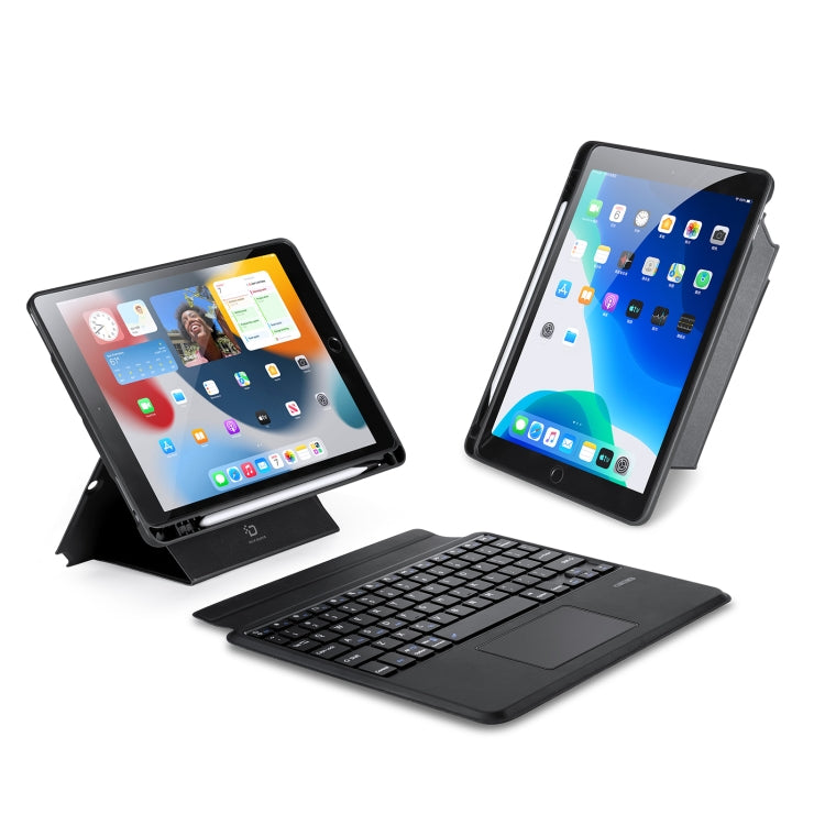 For iPad 10.2 2019/2020/2021/Air 2019 DUX DUCIS DK Series Magnetic Wireless Bluetooth Keyboard Tablet Case(Black) - HoMEdemic™ 
