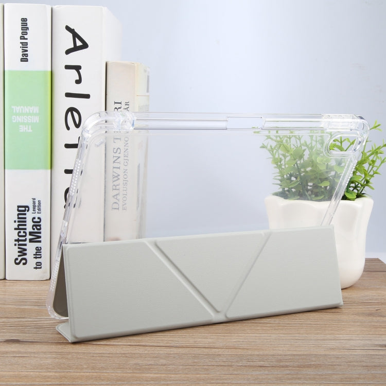 For iPad 10.2 2021 / 2020 / 2019 GEBEI Deformation Leather Tablet Case(Grey) - HoMEdemic™ 