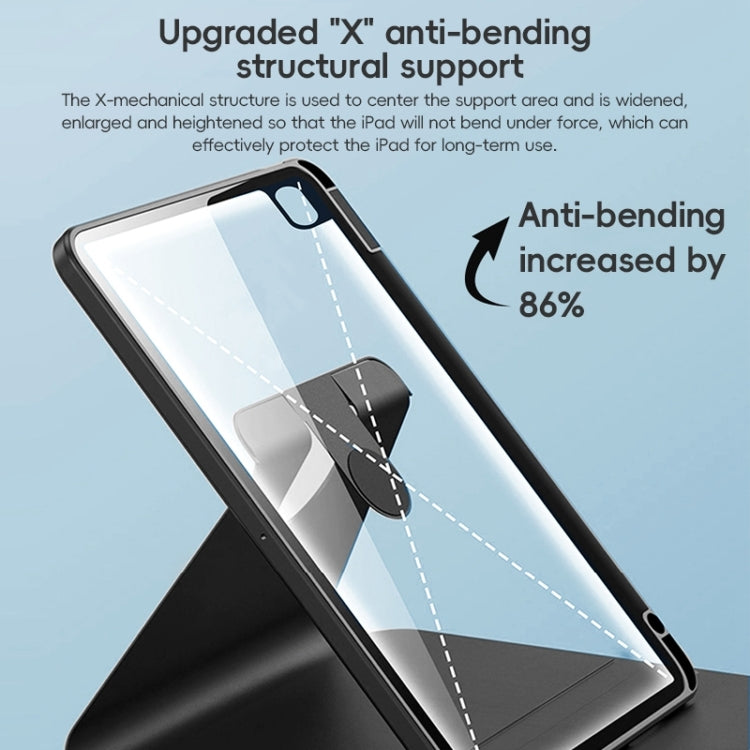 For iPad 10.2 2021/2020/2019 ZGA Tri-Fold 360 Rotation Smart Leather Tablet Case(Pink) - HoMEdemic™ 