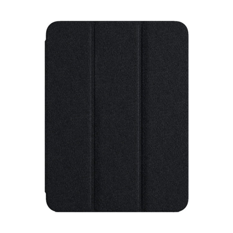 For iPad 10.2 2021/2020/2019 ZGA Tri-Fold Voltage Smart Leather Tablet Case(Black) - HoMEdemic™ 