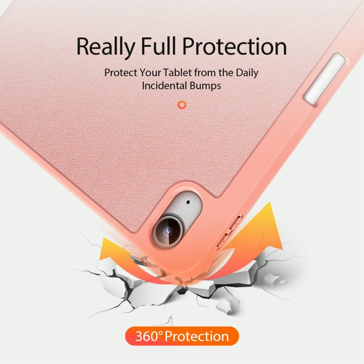 For iPad 2025 / 2022 DUX DUCIS Domo Series Magnetic Flip Leather Tablet Case(Pink) - HoMEdemic™ 