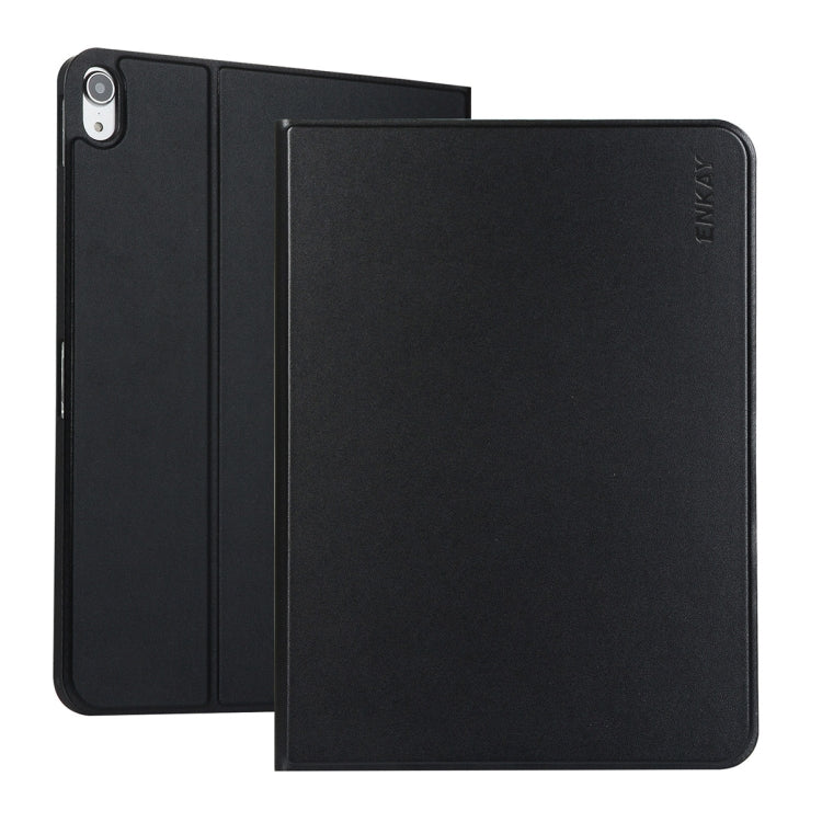 For iPad 2025 / 2022 ENKAY PC Back Cover Smart Leather Tablet Case with Pen Slot & Holder(Black) - HoMEdemic™ 