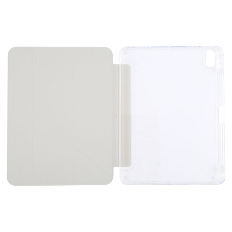 For iPad 2025 / 2022 GEBEI Deformation Leather Tablet Case(Grey) - HoMEdemic™ 