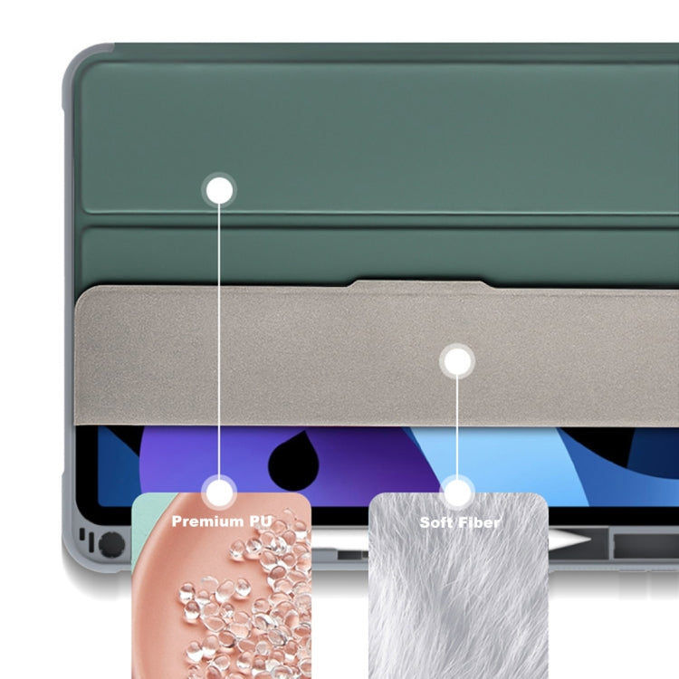For iPad 2025 / 2022 Mutural PC + TPU Shockproof Leather Tablet Case(Green) - HoMEdemic™ 