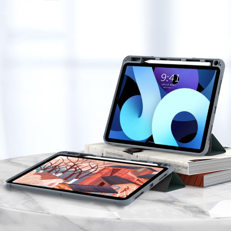 For iPad 2025 / 2022 Mutural PC + TPU Shockproof Leather Tablet Case(Green) - HoMEdemic™ 
