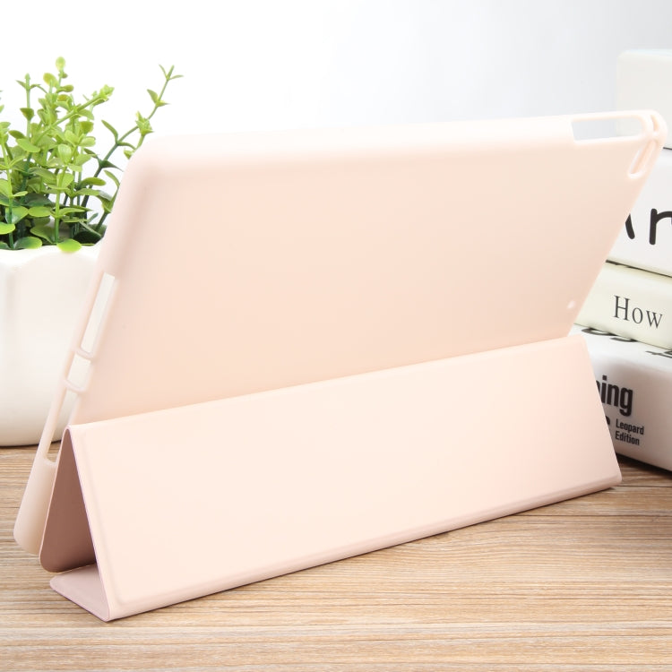 For iPad 9.7 2018 & 2017 / Air / Air2 GEBEI 3-folding Holder Shockproof Flip Leather Tablet Case(Pink) - HoMEdemic™ 
