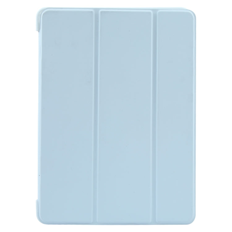 For iPad 9.7 2018 & 2017 / Air / Air2 GEBEI 3-folding Holder Shockproof Flip Leather Tablet Case(Sky Blue) - HoMEdemic™ 