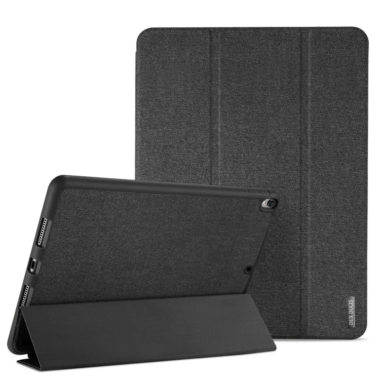 For iPad Air 10.5 (2019) / iPad Pro 10.5 DUX DUCIS Domo Series Horizontal Flip Magnetic PU Leather Case with 3-folding Holder & Pen Slot(Black) - HoMEdemic™ 