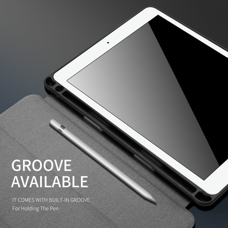 For iPad Air 10.5 (2019) / iPad Pro 10.5 DUX DUCIS Domo Series Horizontal Flip Magnetic PU Leather Case with 3-folding Holder & Pen Slot(Black) - HoMEdemic™ 