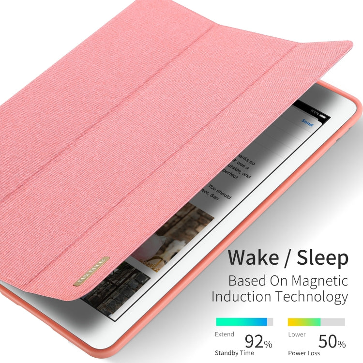 For iPad Air 10.5 (2019) / iPad Pro 10.5 DUX DUCIS Domo Series Horizontal Flip Magnetic PU Leather Case with 3-folding Holder & Pen Slot(Black) - HoMEdemic™ 