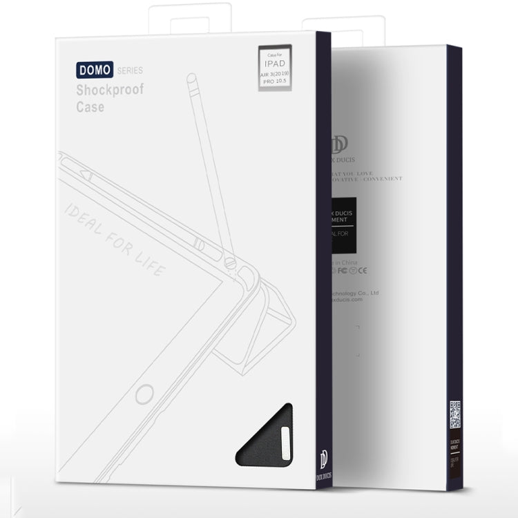 For iPad Air 10.5 (2019) / iPad Pro 10.5 DUX DUCIS Domo Series Horizontal Flip Magnetic PU Leather Case with 3-folding Holder & Pen Slot(Black) - HoMEdemic™ 