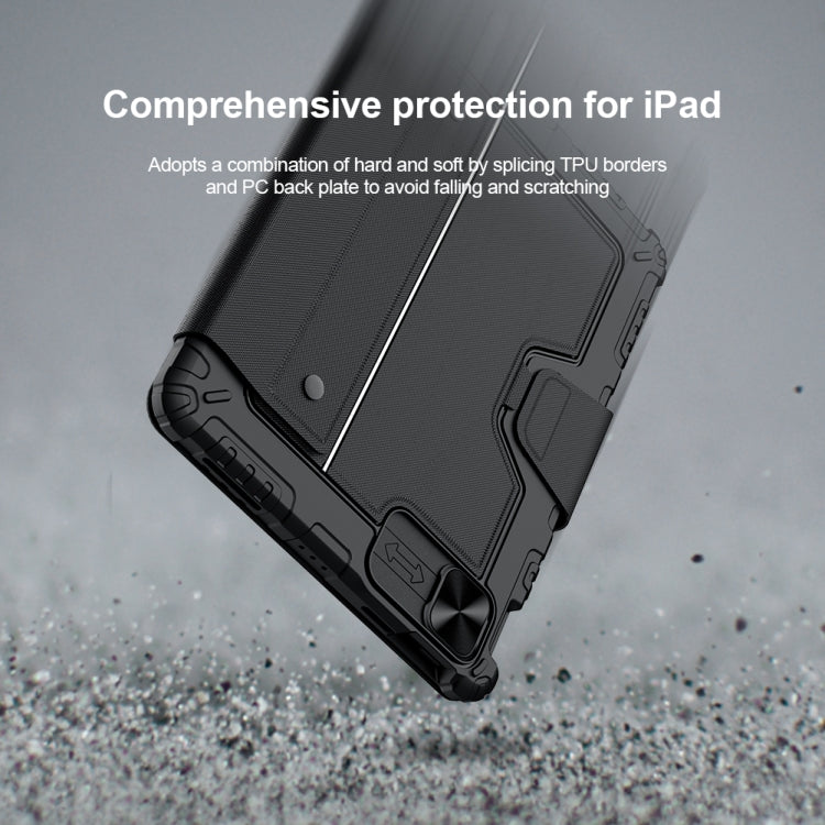 For iPad Air 10.9 2020 / Air 4 / Air 5 / Pro 11 2020 / 2021 / 2022 NILLKIN Bluetooth Touch Keyboard Smart Tablet Case(Black) - HoMEdemic™ 