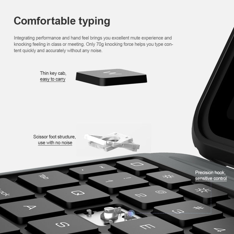 For iPad Air 10.9 2020 / Air 4 / Air 5 / Pro 11 2020 / 2021 / 2022 NILLKIN Bluetooth Touch Keyboard Smart Tablet Case(Black) - HoMEdemic™ 