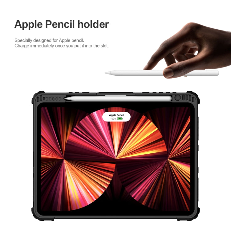 For iPad Air 10.9 2020 / Air 4 / Air 5 / Pro 11 2020 / 2021 / 2022 NILLKIN Bluetooth Touch Keyboard Smart Tablet Case(Black) - HoMEdemic™ 