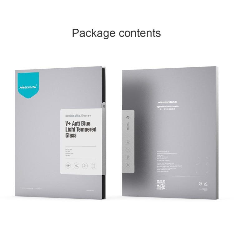 For iPad Air 11 2024 / 2025 / 2026 NILLKIN V+ Series Anti-Blue Light Tempered Glass Protective Film - HoMEdemic™ 