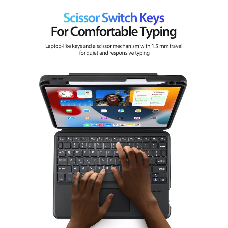 For iPad Air 11 2024 / 4&5 / iPad Pro 11 2022 DUX DUCIS DK Series Magnetic Wireless Bluetooth Keyboard Tablet Case(Black) - HoMEdemic™ 